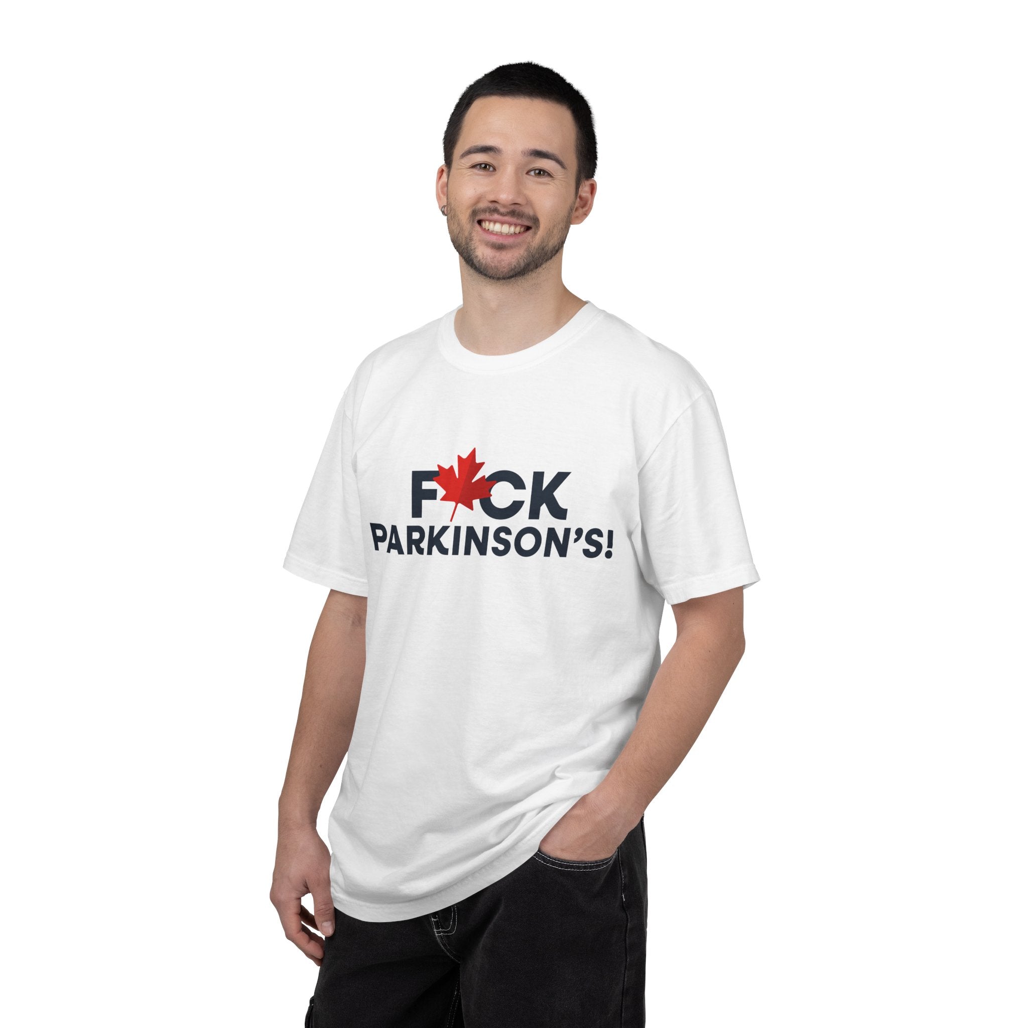 Fuck Parkinson's T‑Shirt — Canadian Maple Leaf Support Tee