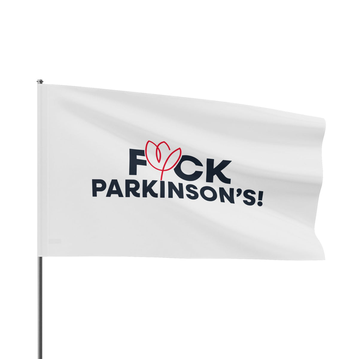 F*ck Parkinson's Flag - White