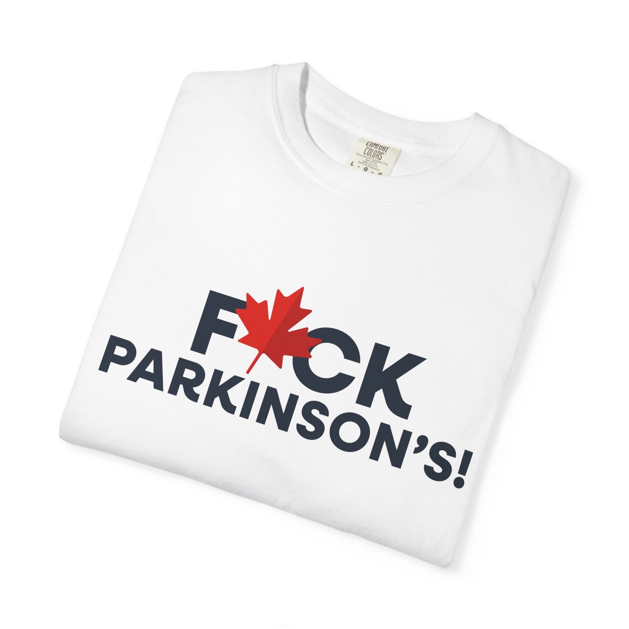 Fuck Parkinson's T‑Shirt — Canadian Maple Leaf Support Tee