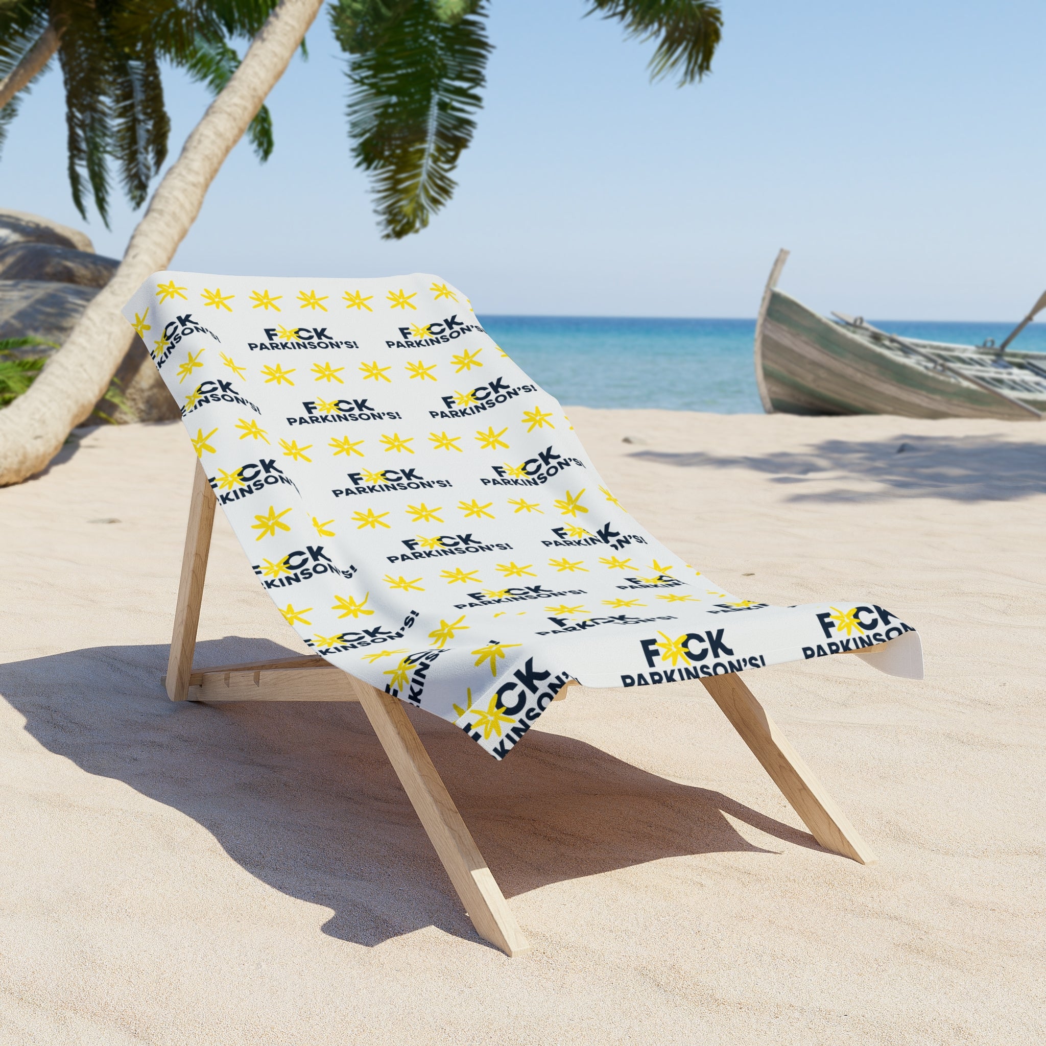 F*ck Parkinson's Beach Towel
