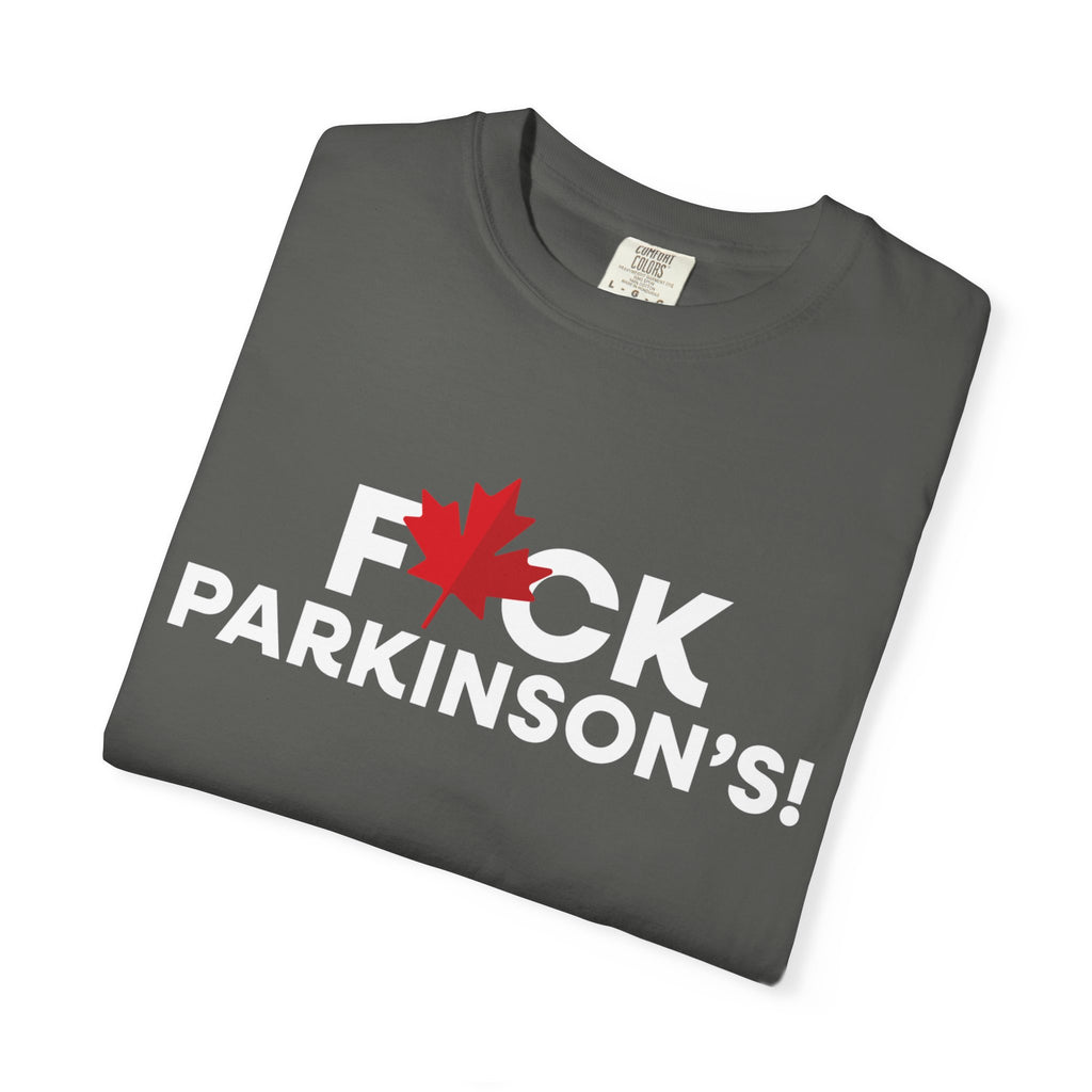 Fuck Parkinson's T‑Shirt — Canadian Maple Leaf Support Tee