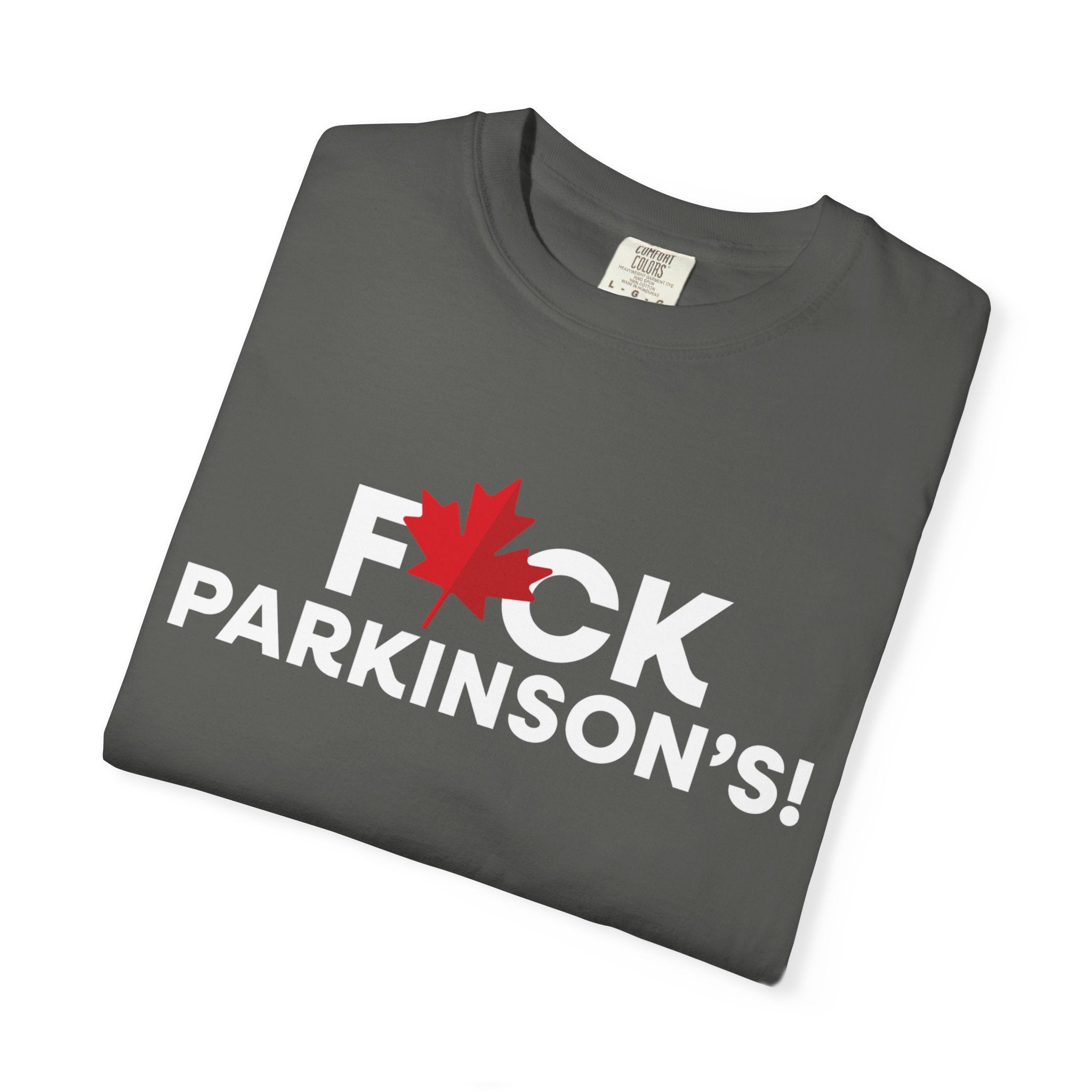 Fuck Parkinson's T‑Shirt — Canadian Maple Leaf Support Tee