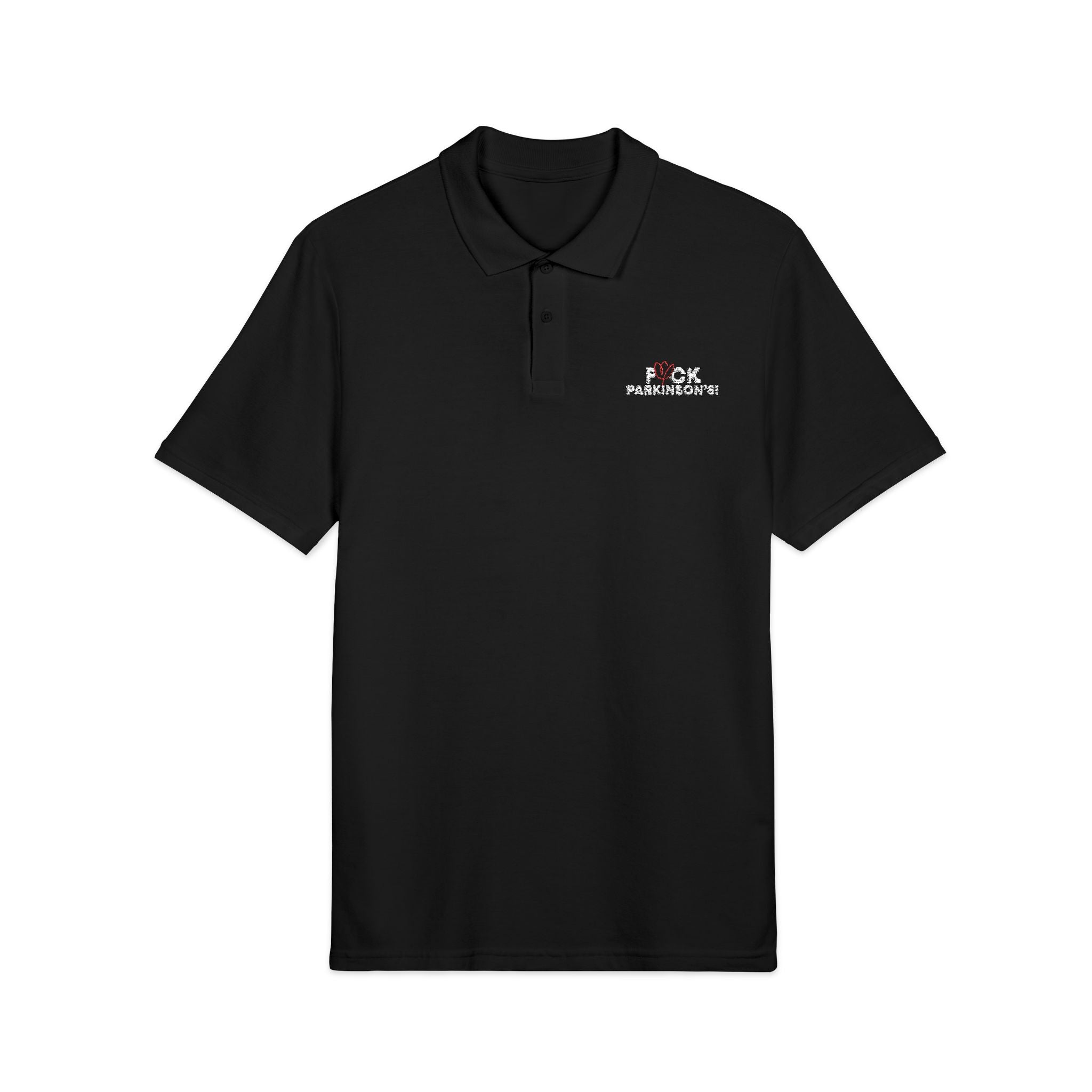 F*ck Parkinson's Embroidered Tulip Polo Shirt