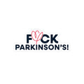 Kiss-Cut Sticker — “F*ck Parkinson’s!” Bold Support Sticker with Red Tulip
