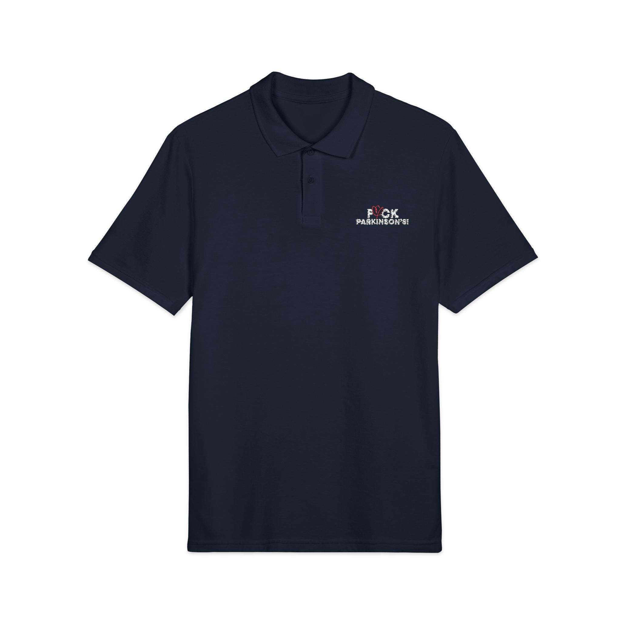 F*ck Parkinson's Embroidered Tulip Polo Shirt