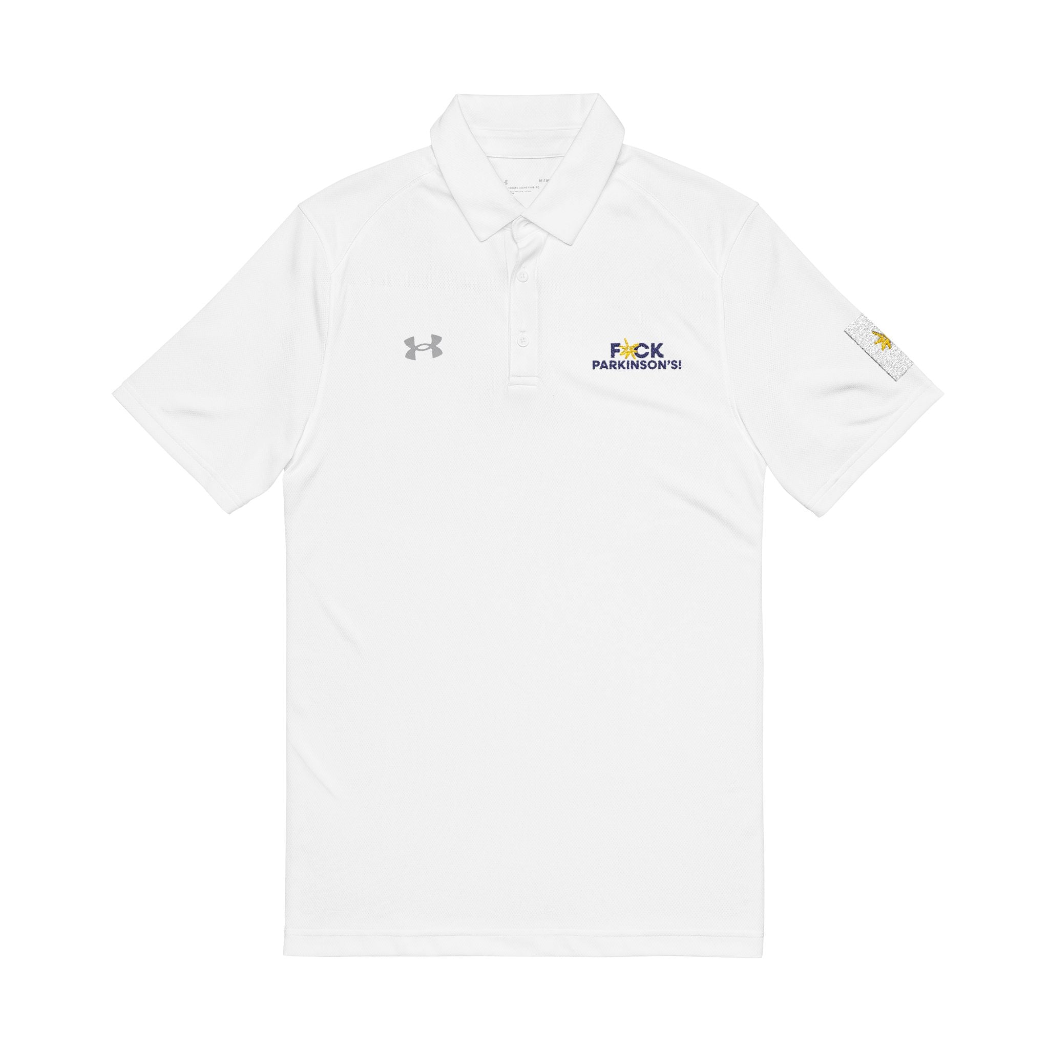 The Premium Embroidered Polo — "F*ck Parkinson's"