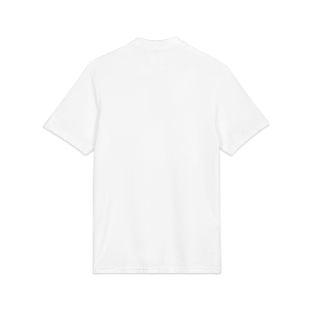 Embroidered F*CK Parkinson's Polo Shirt — White