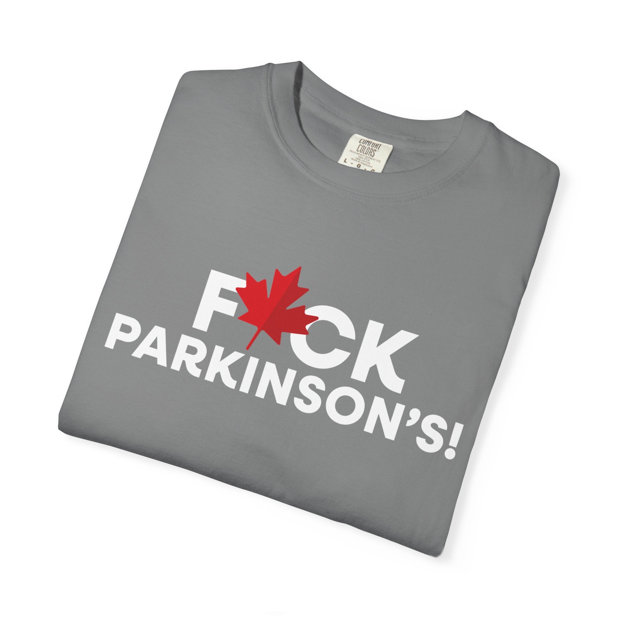 Fuck Parkinson's T‑Shirt — Canadian Maple Leaf Support Tee
