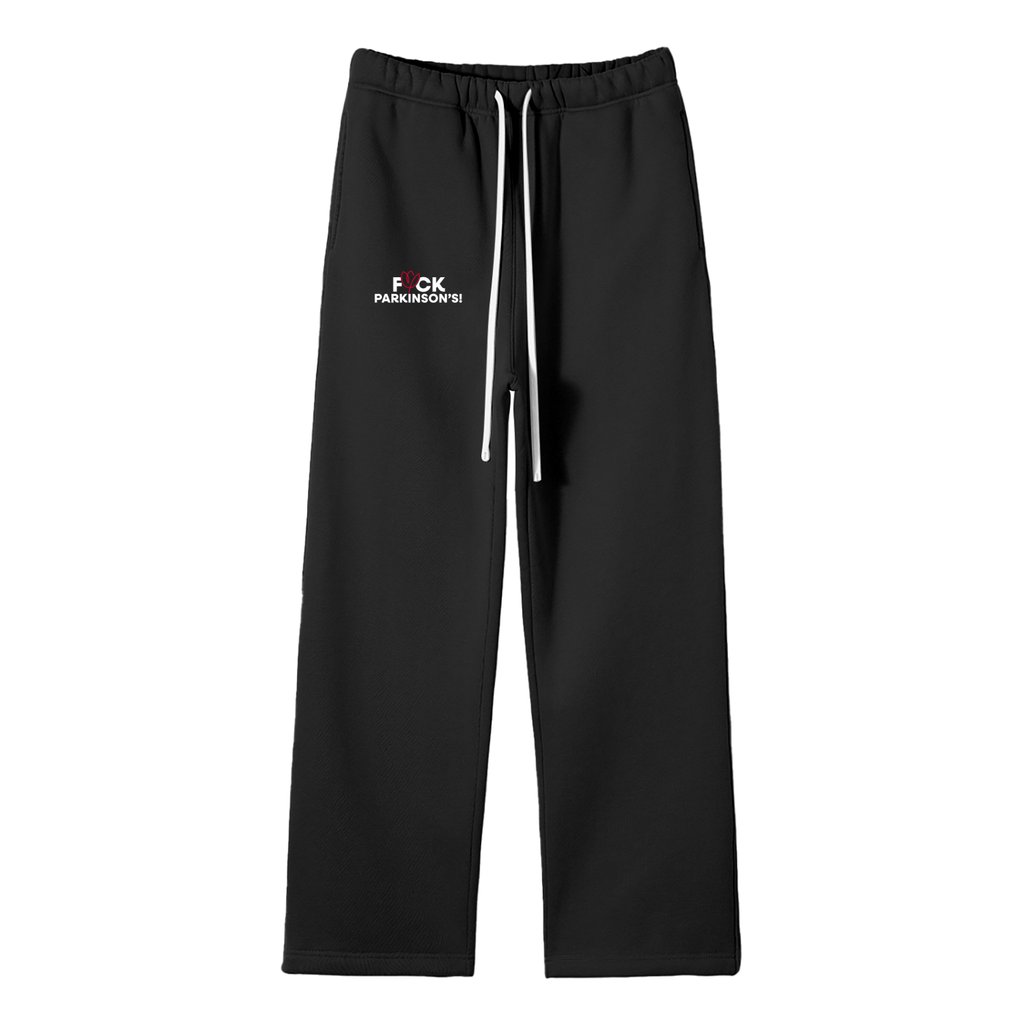 Unisex Solid Color Fleece Straight Leg Pants